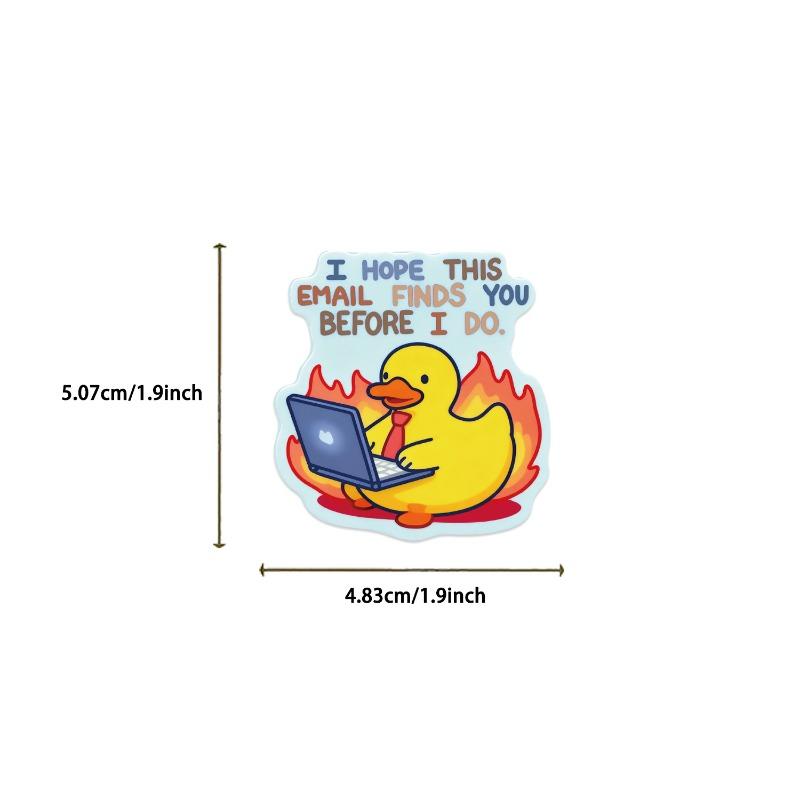 50 Pieces of Cartoon Working Animal Border Stickers for Decorating Phone Cases, Water Cups and Skateboards - Waterproof Stickers
