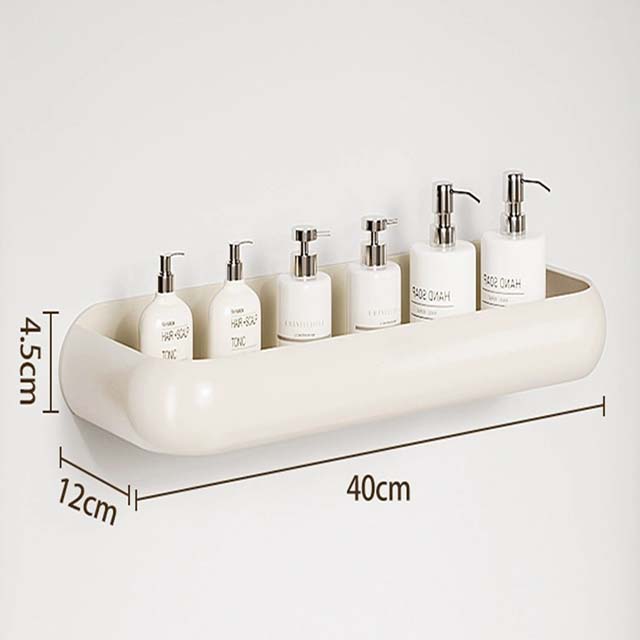 

Полка для ванной комнаты, подвесной настенный органайзер для унитаза, органайзер для хранения без отверстий, подставка для шампуня, аксессуары для ванной комнаты