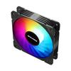 NEWLEAGUE PMW Compatible 120mm ARGB PC Case Fan 5V Sync Compatible 1600rpm White Set FN-12ARGB 3-Pin 3-Piece (1 Black)