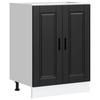 Vidaxl Base Kitchen Cabinet, Porto, Black, Wood-based Material