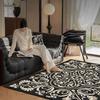 French Style Retro Decor Home Big Size Living Room Antiskid Rug Light Luxury Bedroom Bedend Carpet Easy Clean Coffee Tables Mat
