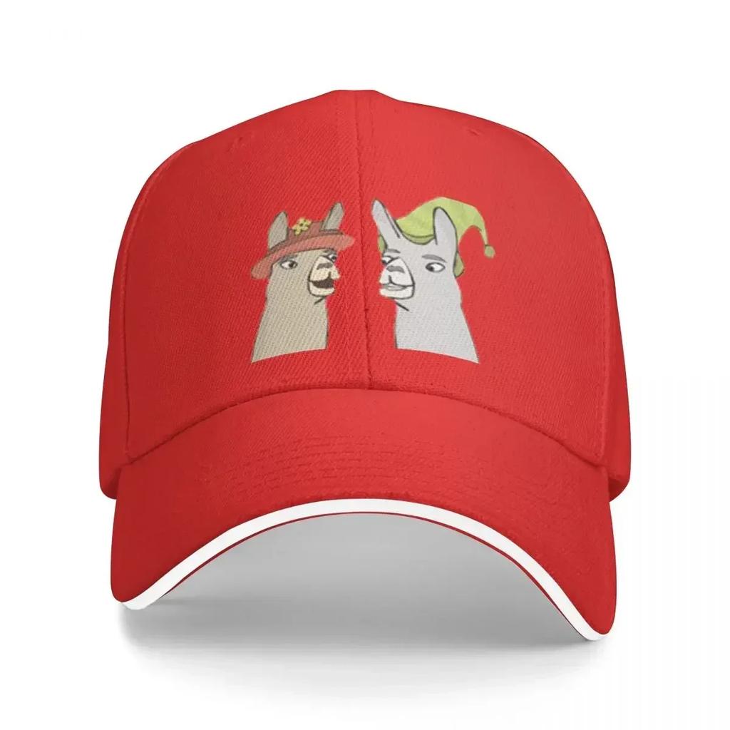 Llamas With HatsCaaaarl Cap Baseball Cap items new in the hat Womens golf wear Unisexs Streetwear for Sun Protection