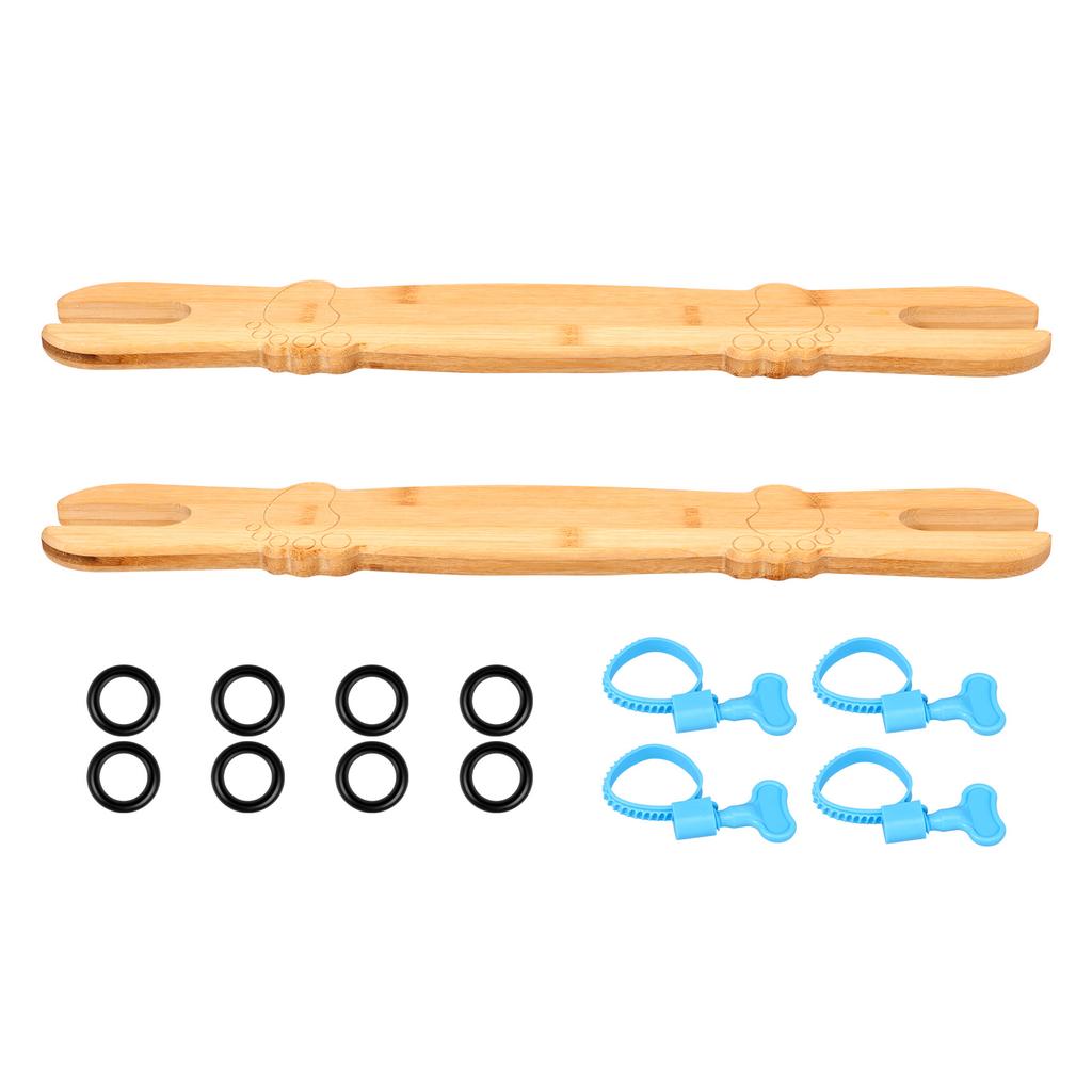 2Pcs Bamboo Baby High Chair Foot Rest Adjustable Height Easy to Install Non-slip Stable Highchair Accessories Kids Babies Stuff