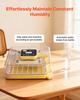 48 Egg Incubator, Automatic Egg Turner with LED Candler, Temperature Display & Auto Humidity Control, 360° View Clear Window, Poultry Eggs Incubator