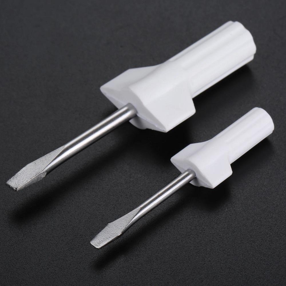 6 uds./juego Kit de Herramientas de Limpieza y Reparación para Máquinas de Coser Destornilladores Cortos de Cabeza Plana y Phillips Cepillo de Doble Cara Manual Portátil para Mantenimiento