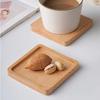 Creative Wooden Coaster Rack Black Walnut Beech Varnish Single Coaster Box Placemats Storage Box Table Cup Mat Decoration