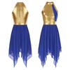 Robes de danse lyrique pour femmes, Costumes de danse contemporaine de gymnastique, vêtements de spectacle sur scène, justaucorps, vêtements de danse