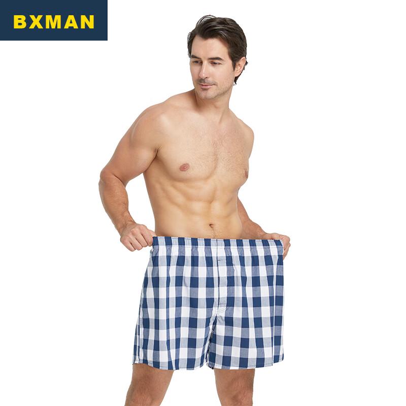 

BXMAN Men s Plus Size Cotton Woven Boxer Underwear 3XL