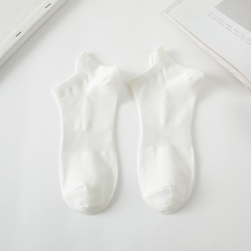 Herren Atmungsaktive Frühling/Sommer Niedrig geschnittene Unsichtbare Bootssocken - Einfarbig