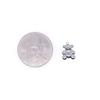 Surgical steel mini bear pendant accessory