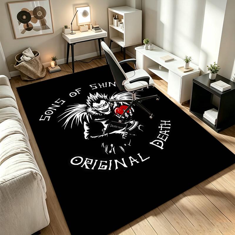 Death Note A rug suitable for office chair areas living rooms and computer desks perfect for home offices and an ideal holiday gift