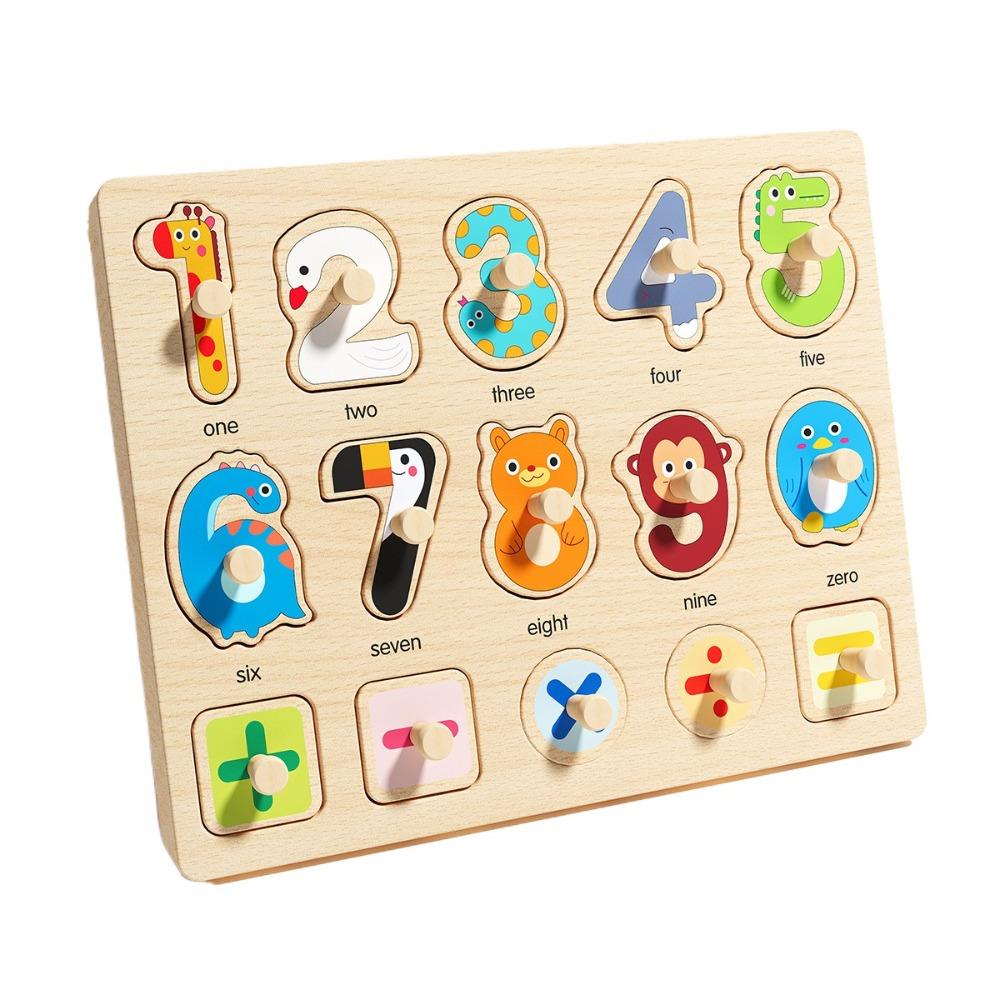 Shape Matching Hand Grab Boards Toys Montessori Tangram Jigsaw Game  Children