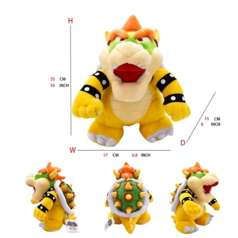 Super Mario Bros Plyšové Hračky Wonder Bowser Jr Meowser Lemmy Iggy Bowser Anime Vypchaté Kreslené Peluche Bábiky Detské Darčeky