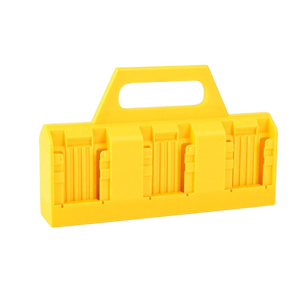 6 Slot Battery Holder Fit for DCB200 Portable ABS Carrying Case Quick Access Compact Storage Organizer for Tool Bags