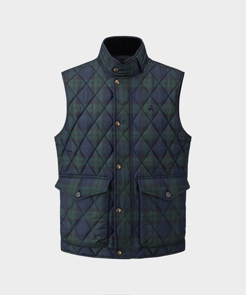 Brooks Brothers Quilted Vest (Multi) (Bbvpmbf401)