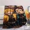 Demon Slayer Print Flannel Blanket,High Quality Comfortable for All Seasons,Home Decor,Warmth and Comfort,Perfect for Christmas Gifts