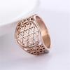  Flower of Life Rings Stainless Steel Hollow Sacred Mandala Ring for Women Men Spiritual Jewelry Gift
