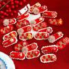 Embroidery Japanese Kimono Headwear Hair Clip New Year Red Hairpin  Masquerade Party