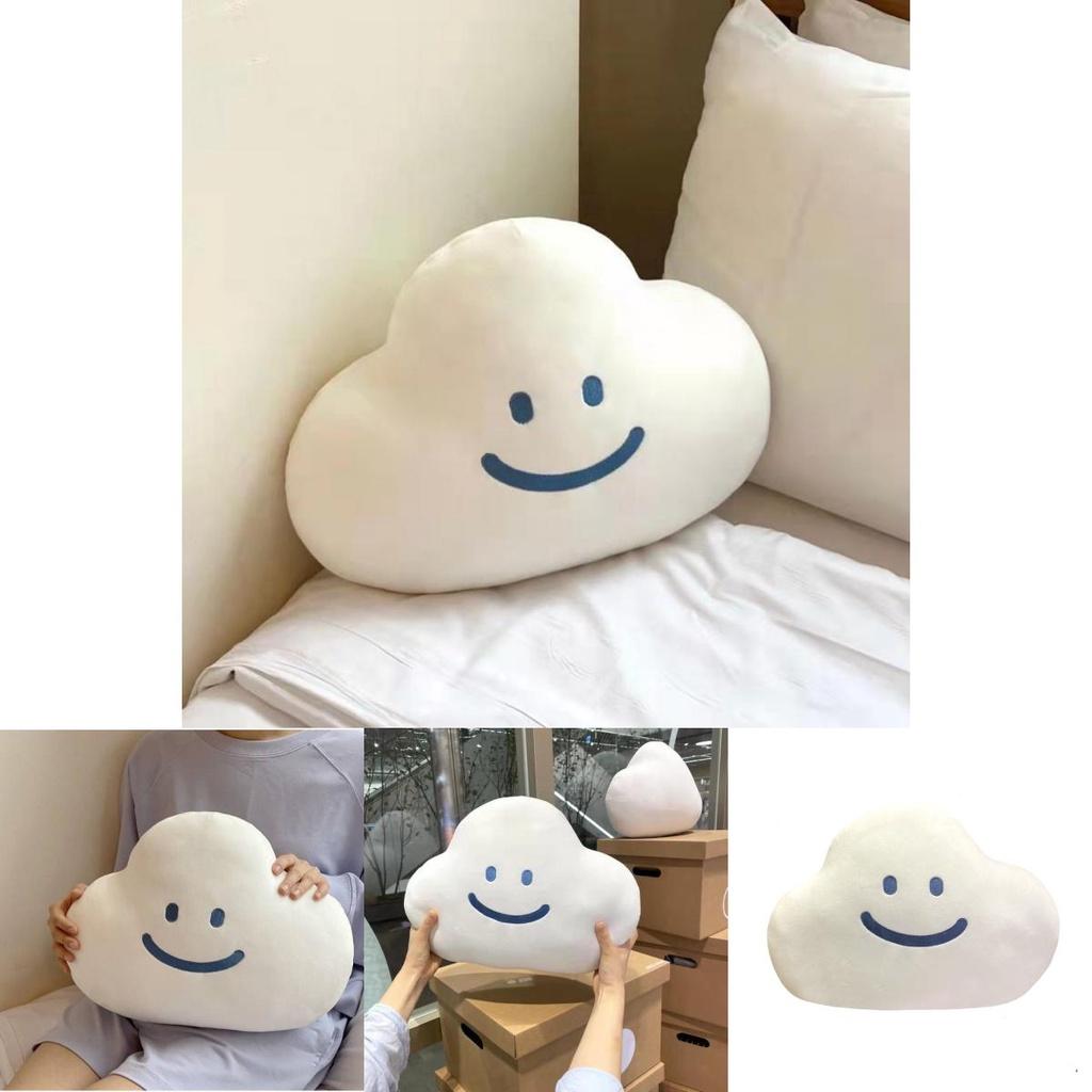Soft And Cuddly Cloud Emoji Pillow For Girls Unique Korean Ins Design