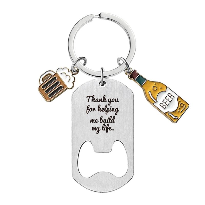 

Stainless Steel Keychain Beer Opener Daddy Gift