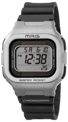 MAG Digital Solar Doble Uretano Pequeño Adecuado para Reloj Plateado, Alimentado, Potencia, Resistente al Agua, Correa, Tamaño, Niños, MW-551A,