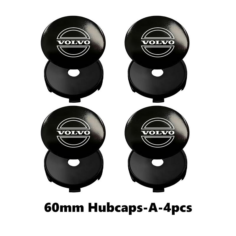 For Volvo 4pcs Car Wheel Hub Protective Cover Universal Anti-Dust Center Cap S60 S80 S90 C30 XC40 XC60 XC70 XC90 V40 V60 V90 T6
