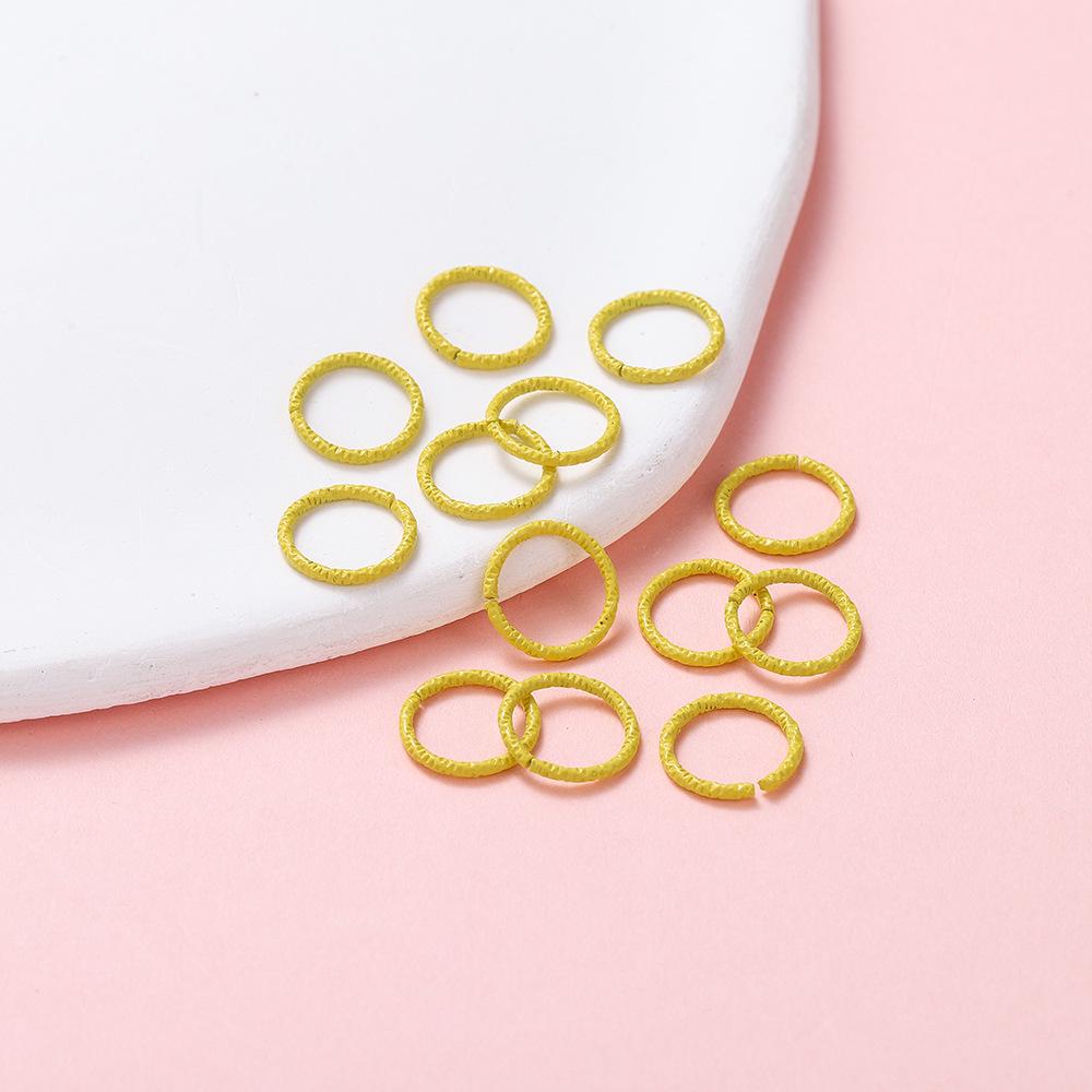 

Модный красочный рельефный соединитель в виде открытого кольца для DIY аксессуаров 1.2*8mm/50 pieces/9g