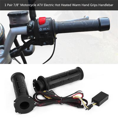1 Pair 22mm(7/8\") Motorcycle  Electric Hot Heated Warm Hand Grips Handlebar