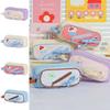 Embroidery Korean Bow Stationery Bag Fruit Cherry Cake Print Pen Bag Pencil Pouch Kids Children