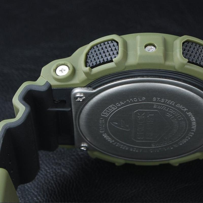 Casio LCD/pointer dual display series G-SHOCK series Street cool high-end pointer dual display dial sports waterproof quartz movement GA-110LP-3A