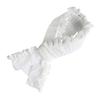 Elegant Kimono Collar Accessory Ruffled Lace Pearls Beaded Japanese Dress Core Collar Lining Kimono Belt for Womens Robe