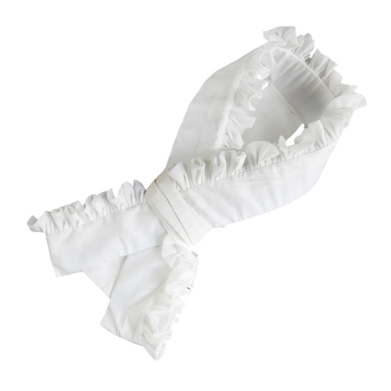 

Sophisticated Kimono Neckpiece Elegant Ruffle Lace Pearls Beaded Kimono Belt Japanese Stiff Collar Core Collar Accessory