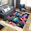 1pc Stitch Pattern Area Rug Soft Flannel Floor Mat for Living Room,Office,Bedroom and Carpet