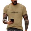 Men's Printed Graphic T-Shirt, Casual Loose Fit Short Sleeve Tee Top