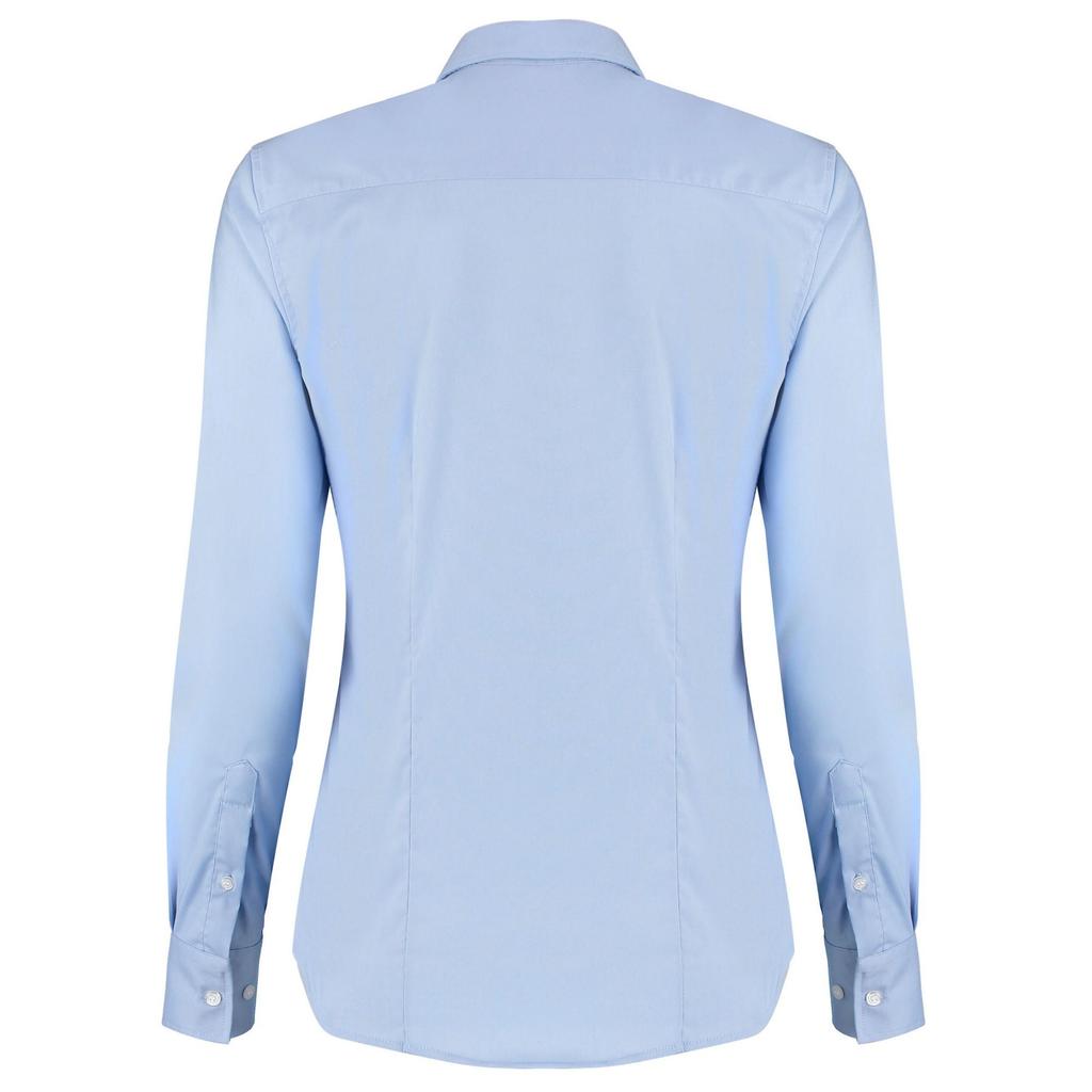 Kustom Kit Chemise Oxford Stretch Ajustée à Manches Longues Femme/Dame