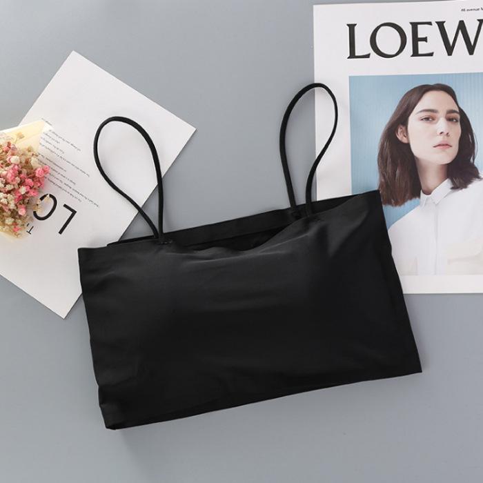 Seamless Ice Silk Camisole: Summer Anti-Exposure Short Vest for Women