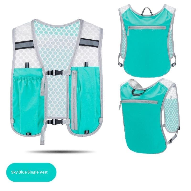 Running Water Bottle Storage Vest Lightweight Running Vest Reflective Hydration Water Chest Pack With Phone Holder