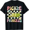 Pickle Princess Groovy Funny Pickle Girl Cucumber T-Shirt