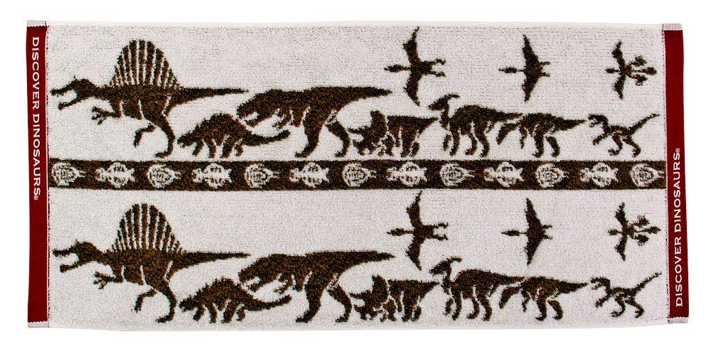

Полотенце для лица Colorata Cretaceous 80 x 34 см с изображением динозавра, сделано в Японии, впитывающее воду полотенце для рук, подарочное полотенце с изображением динозавра/птерозавр (приблизительно. /