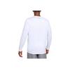 Under Armour Solid Color Crew Neck Long Sleeve T-Shirt Men tops White 1305776-100