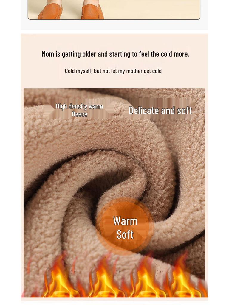 Velvet Straight-Leg Pants for Women - Winter and Spring Fashion for Elderly & Middle-Aged