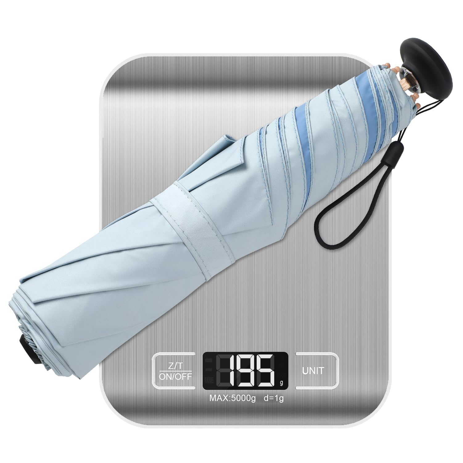 

JIS Складной зонт с защитой от УФ-лучей для солнечной и дождливой погоды, со сверхпоглощающим сложением зонта, супер подарок на День [Новинка, стандартный]