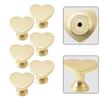 Elegant Cabinet Pulls Heart Shaped Knobs Anti-Tarnish Treatment Decorative Furniture Knobs Easy Installation Screws For Closets