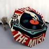 1pc Turn On Vinyl Music Automatic Open/Close, 8-Rib Durable Frame, Compact Folding, Elegant Man/Women's Travel015