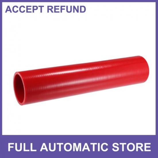 Single 12  Long 225  4-Ply ID Car Straight Coupler Silicone Hose Pipe Tube Red