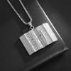 Neck Pendant Strong Price European and American Retro Bible Titanium Steel Pendant Necklace