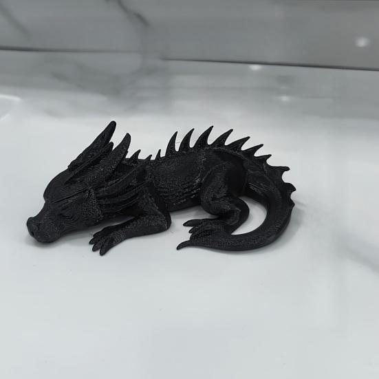 Geschenkinspirationen für Modell-Enthusiasten 3D-gedruckte Baby-Drachenfigur, Niedliche schlafende Statue, Kreative Geschenke für Fantasy-Fans Figur Ornament Heim-Büro