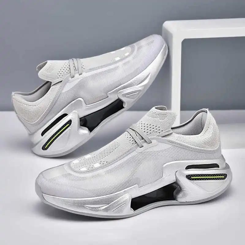 Perforated Round Toe Walk Shoes Sports Men Sneakers Summer Outdoor Sapatenis Life Trainners Unusual Leading Raning Casuall