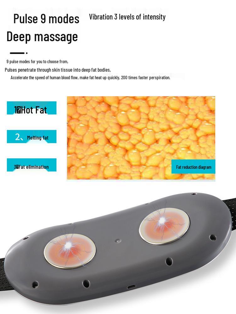 Smart Pulse Heated Abdominal Massage Waistband for Home Use