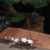 Ceramic Handmade Flower Plum Blossom Incense Holder, Pen Holder, Incense Holder, Decorative Ornament